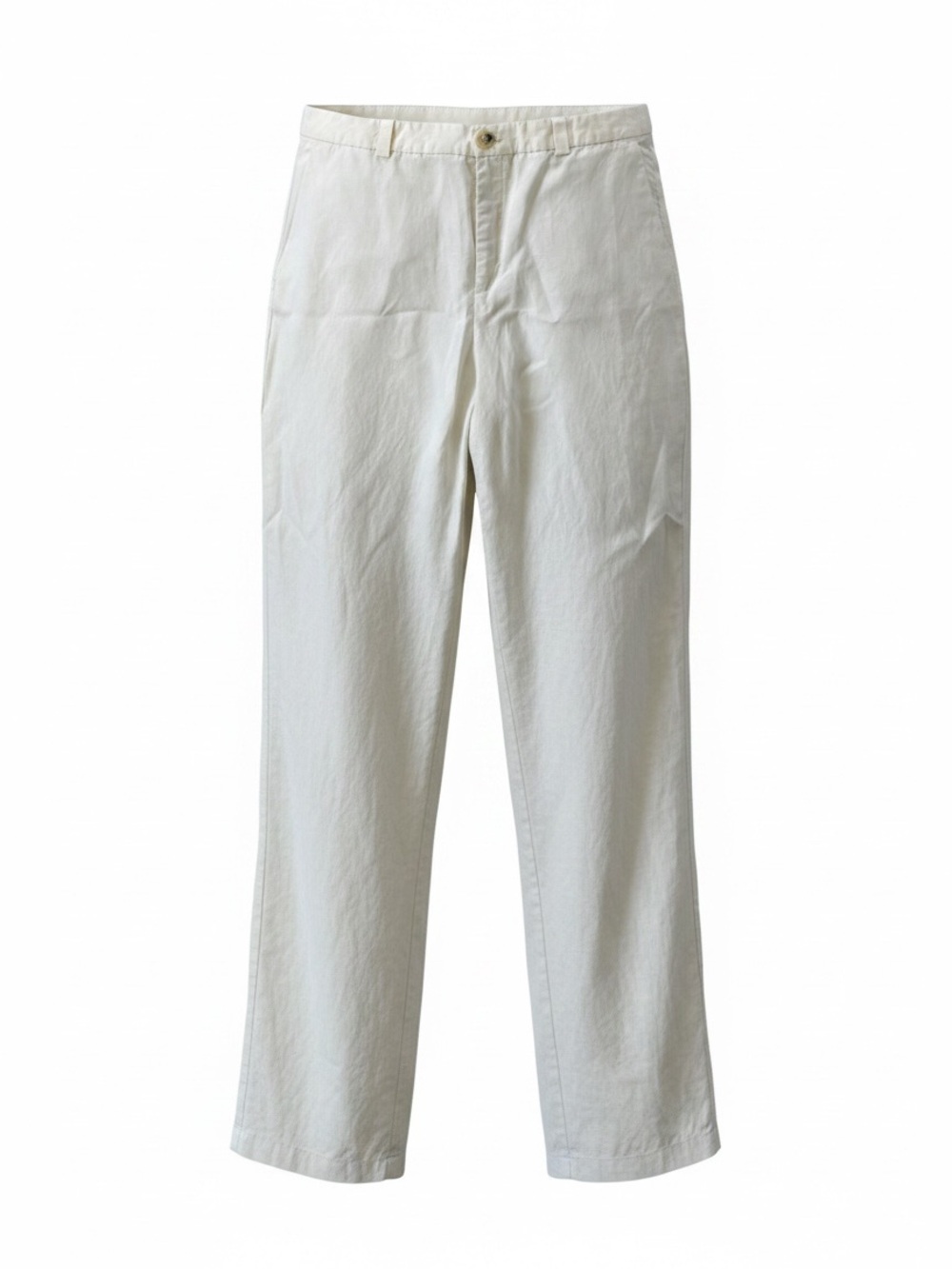 Zara Off white cream Wide Leg Trousers Linen Blend Pants size xxl